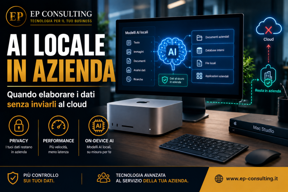 Mac Studio con M5 Ultra e AI locale in azienda – EP Consulting