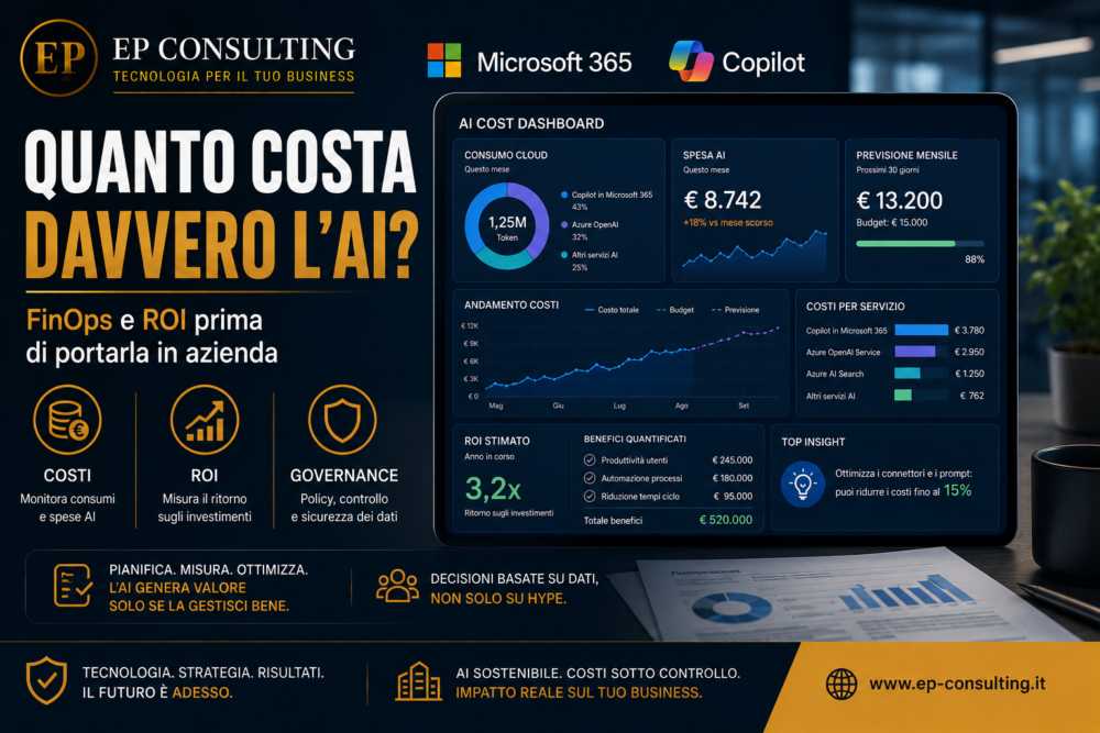 AI in azienda: costi, FinOps e valutazione del ROI – EP Consulting