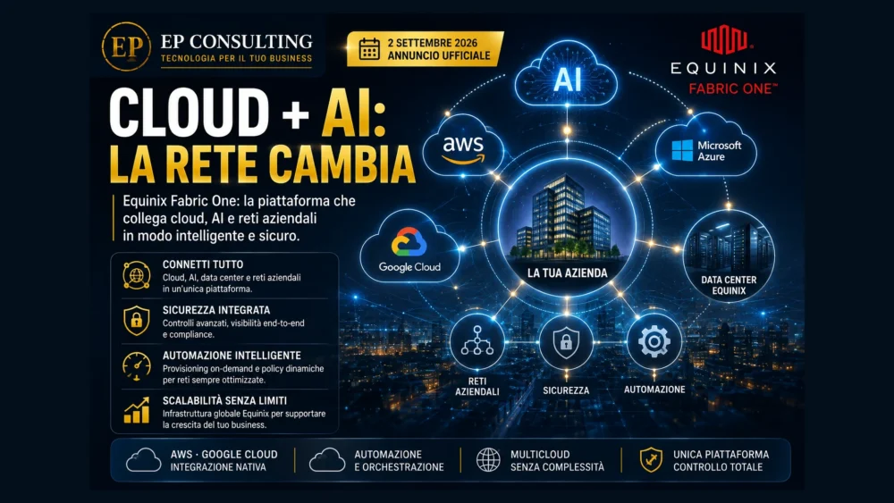 Equinix Fabric One collega cloud AI data center e reti aziendali in ambienti multicloud