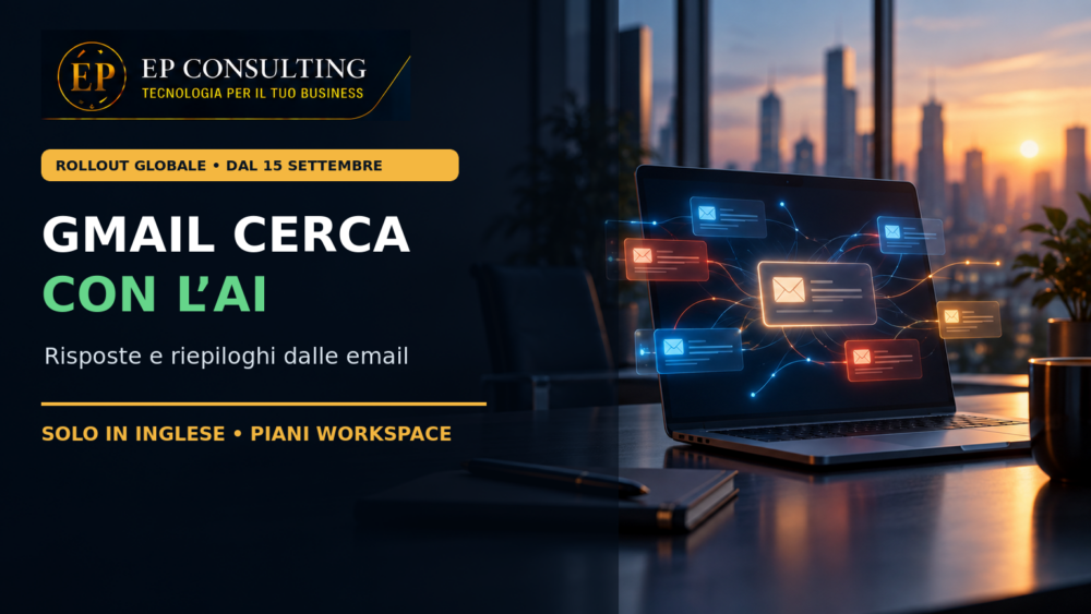 Gmail cerca nelle email con AI Overviews: cosa cambia in azienda