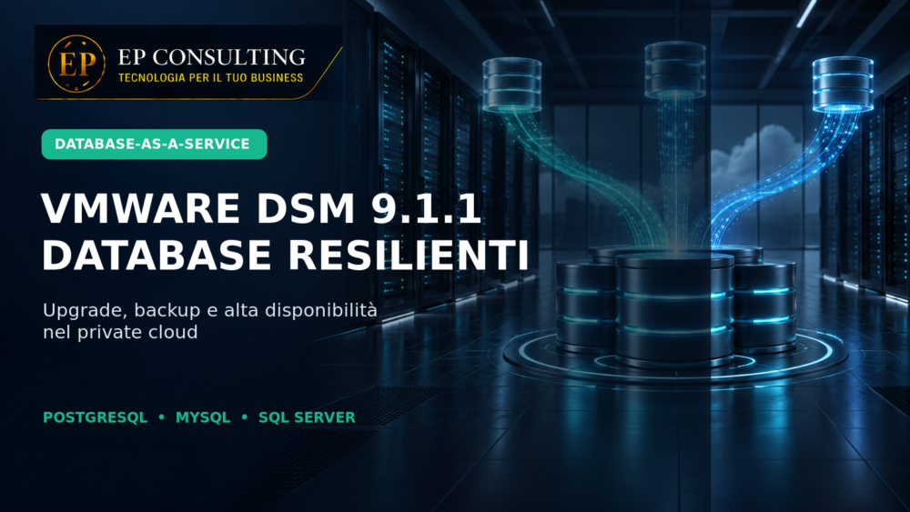 VMware DSM 9.1.1: database più resilienti nel private cloud