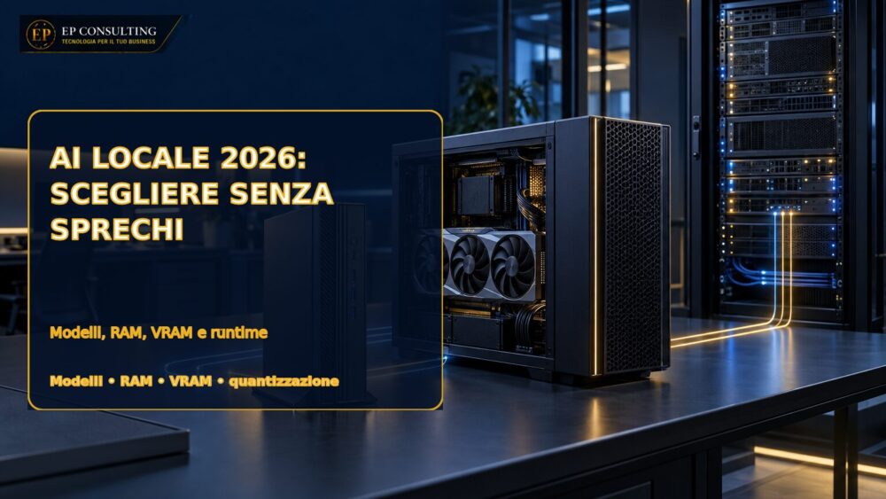 AI locale 2026: modelli, RAM, VRAM e runtime