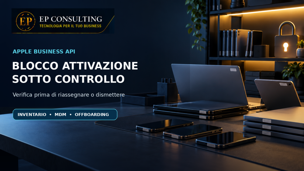 Dispositivi Apple aziendali gestiti con controllo dello stato Activation Lock